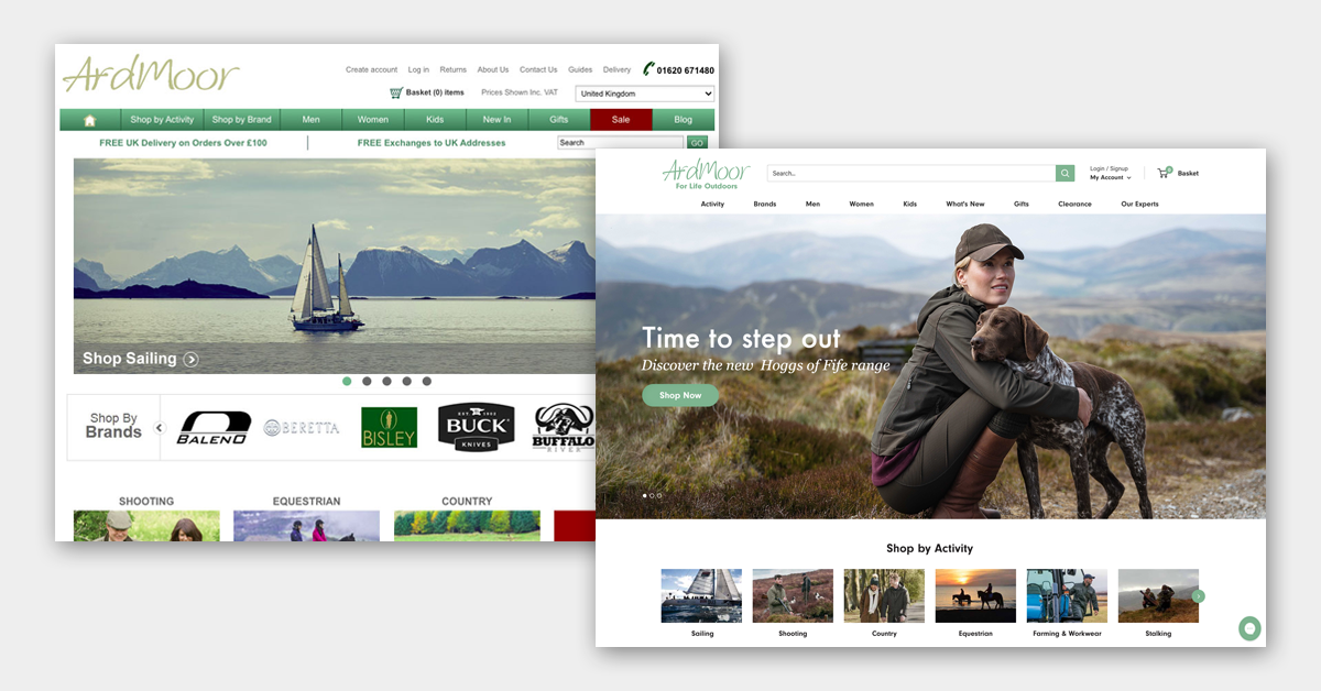 eCommerce Migration - Before & After | Ash Holden eCommerce Developer